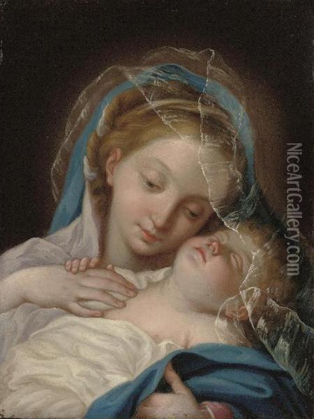 The Madonna And Child Oil Painting - Ignazio Stern