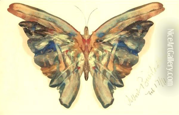 Butterfly 3 Oil Painting - Albert Bierstadt