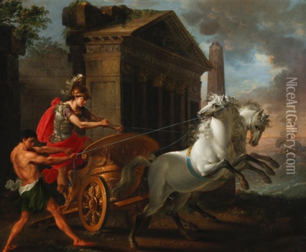 Herkules Und Die Rosse Des Diomedes Oil Painting - Joseph Dorffmeister