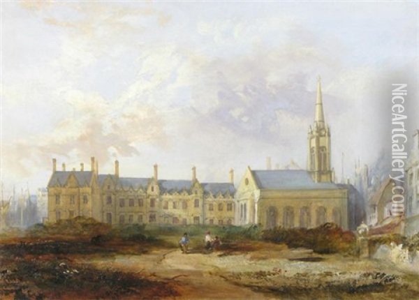 Gladstone Institute Oil Painting - Thomas Fenwick