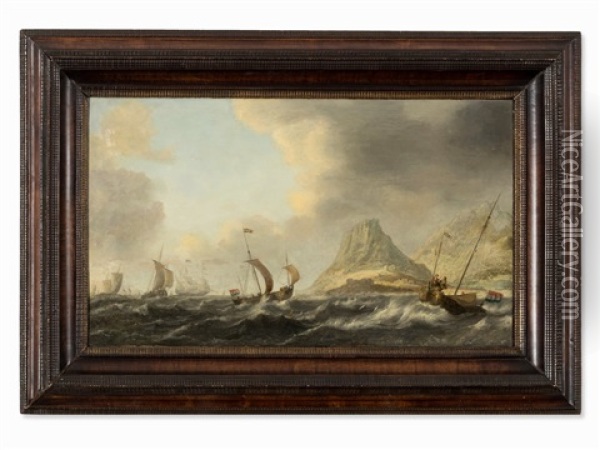 Stormy Sea Oil Painting - Bonaventura Peeters the Elder