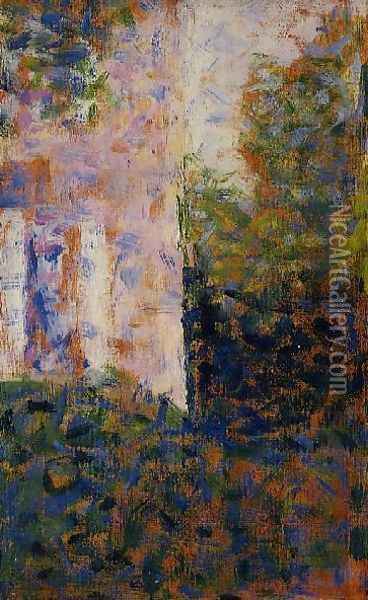 Corner of a House Oil Painting - Georges Seurat