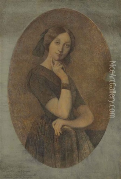 Portrait De La Comtesse D'haussonville Oil Painting - Jean-Auguste-Dominique Ingres