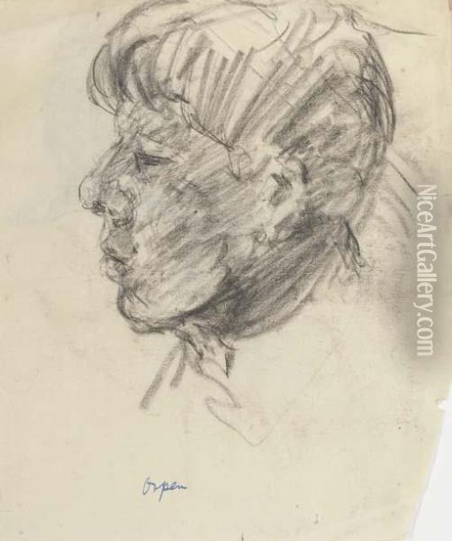 Study Of A Boy's Head Oil Painting - Sir William Newenham Montague Orpen