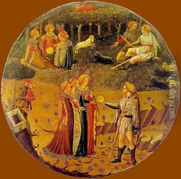 The Judgement of Paris 2 Oil Painting - Italian Unknown Master