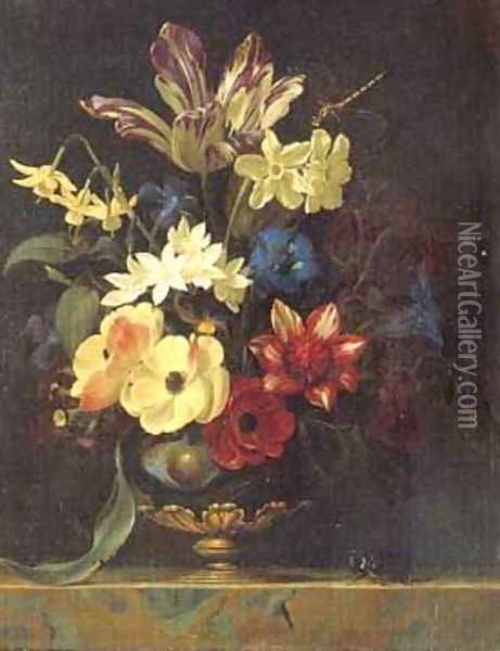 Flower Bouquet Oil Painting - Willem Van Aelst