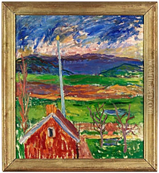 Lillstugan, Hagen Oil Painting - Ivan Ivarson