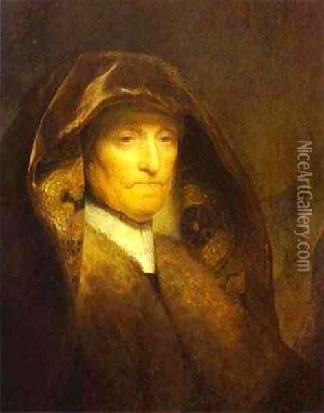 Portrait Of The Artists Mother 1629 Oil Painting - Harmenszoon van Rijn Rembrandt