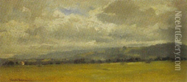 Vorgebirgslandschaft Oil Painting - Gustav von Bechtolsheim