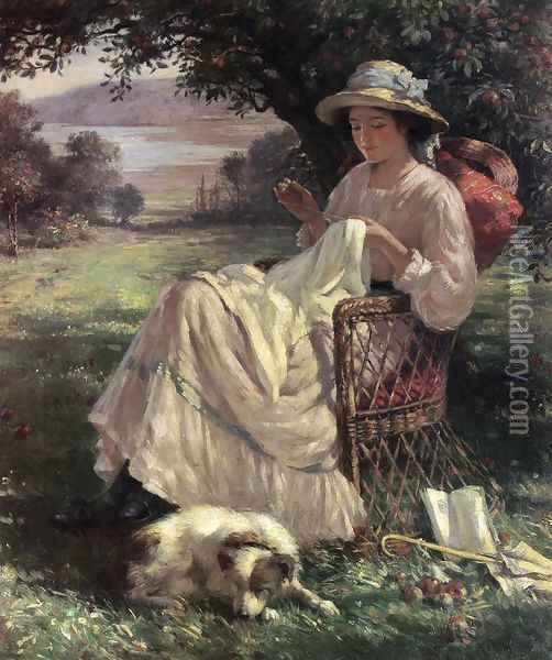 Sunlight and Shadow Oil Painting - William Kay Blacklock