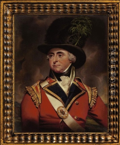 General Robert Manners In The Uniform Of The Light Company Of The 3rd (scots) Regiment Of Foot Guards Oil Painting - Henry-Pierce Bone