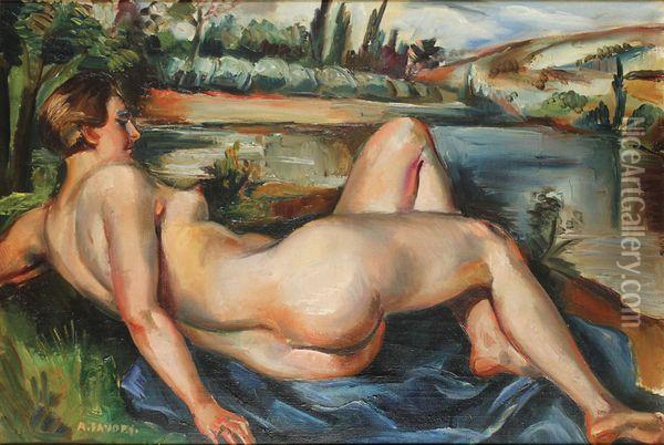 Baigneuse Oil Painting - Andre Favory