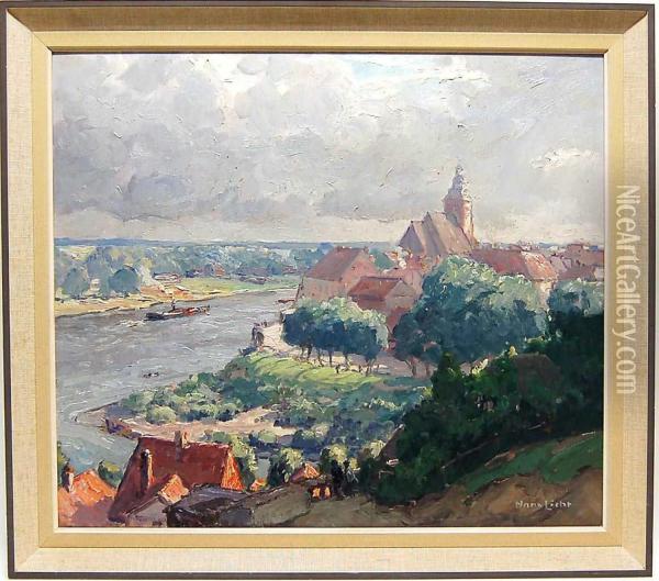 Blick Auf Havelberg An Der Havel Oil Painting - Hans Licht