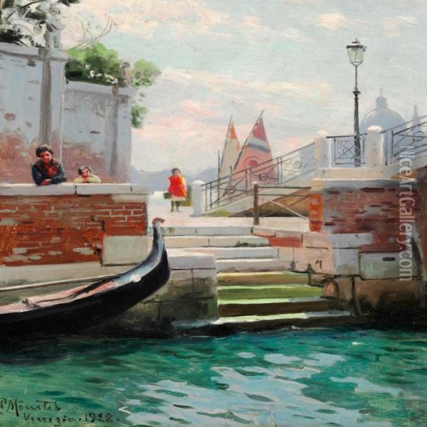 Summer Day In Venice Oil Painting - Peder Mork Monsted
