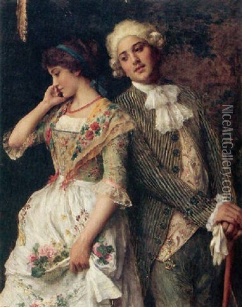 Tender Words Oil Painting - Federico Andreotti