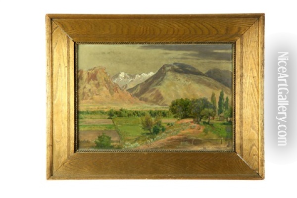Western Landscape Oil Painting - Archibald Willard