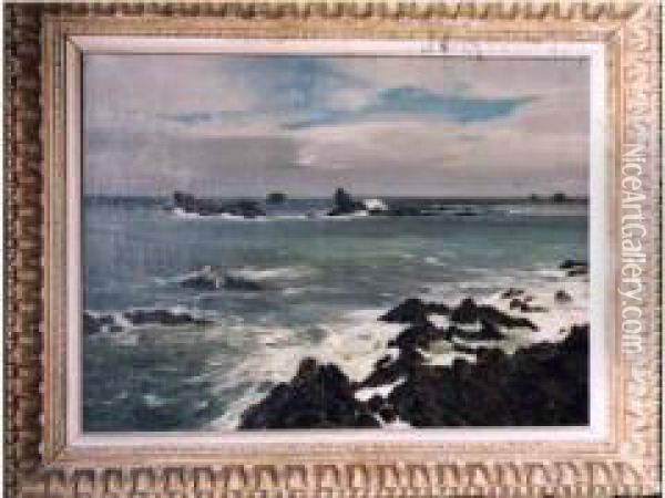 Mer Agitee (1911) Oil Painting - Leon Kaufmann