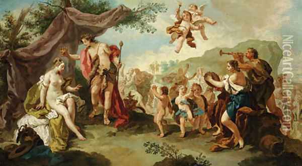 Bacchus and Ariadne Oil Painting - Anton Kern