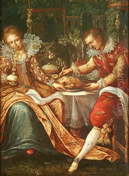The Five Senses Taste Oil Painting - Frans, the Elder Pourbus