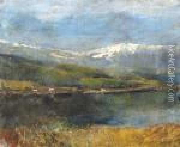 Tatrai Taj Oil Painting - Laszlo Mednyanszky