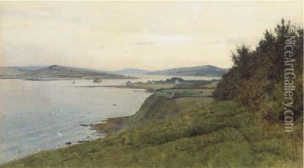 On The Scottish Coast Oil Painting - George Gordon Fraser