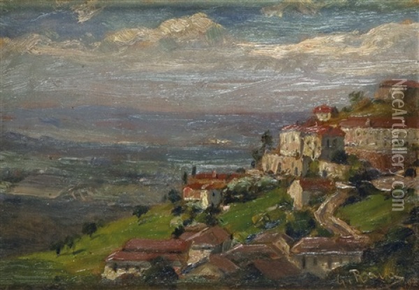 Diano D'alba Oil Painting - Giovanni Rava