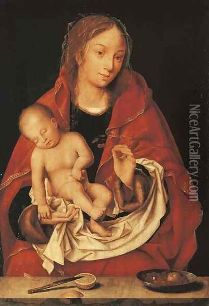 The Madonna and Child 2 Oil Painting - Joos Van Cleve