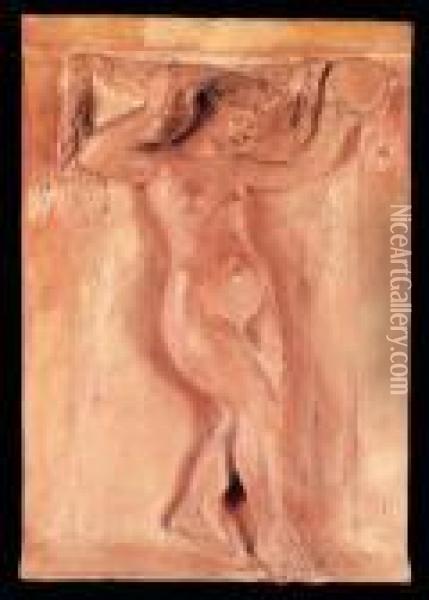 Danseuse Au Tambourin I Oil Painting - Pierre Auguste Renoir