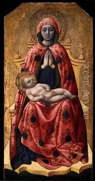 Madonna and Child, 1440s Oil Painting - Antonio Vivarini