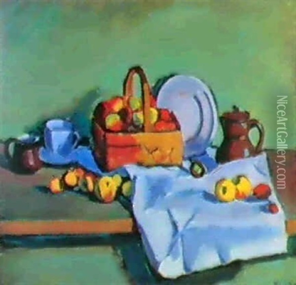 Opstilling. Cagnes 1923 Oil Painting - Vilhelm Lundstrom