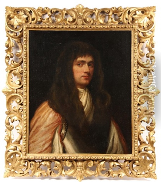 Bust Portrait Of James Butler, 2nd Duke Of Ormonde, Lord Lieutenant Of Ireland (1665-1745) Oil Painting - William Gandy