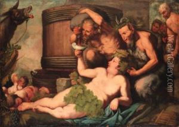 Liberi, P.
A Bacchanal Oil Painting - Pietro Liberi