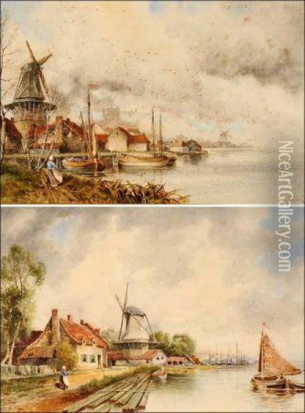 Schiedam Oil Painting - Hermanus Jr. Koekkoek