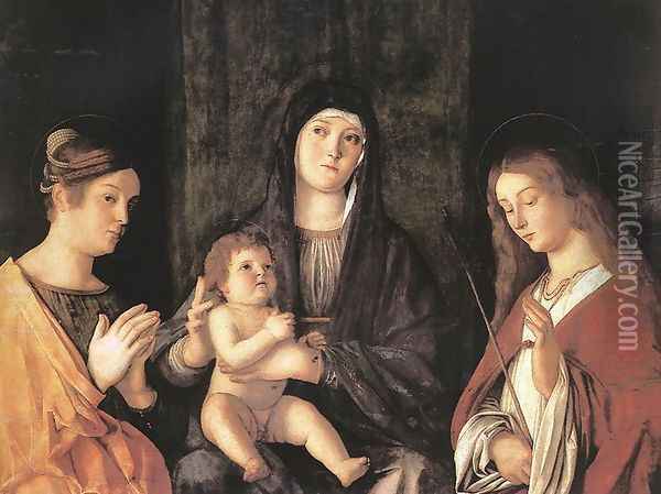 Sacred Conversation 1490 Oil Painting - Giovanni Bellini
