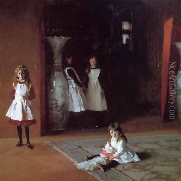 The Daughters Of Edward Darley Boit Oil Painting - John Singer Sargent