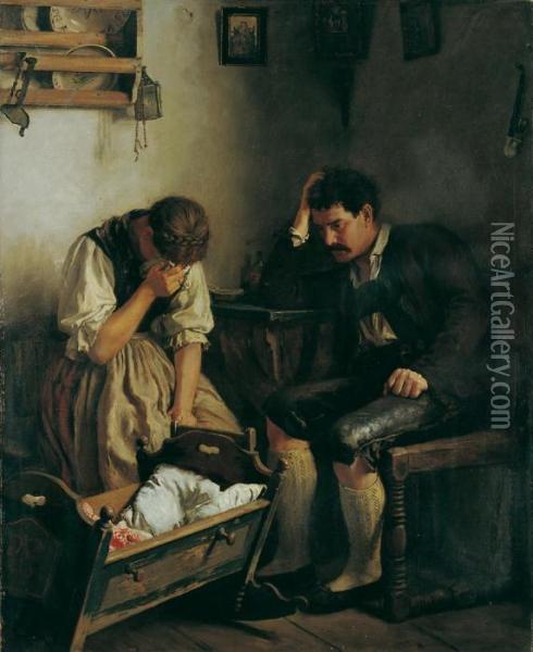 Der Verlust Oil Painting - Emil Rau