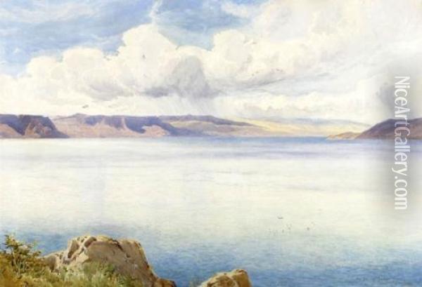The Sea Of Galilee Oil Painting - Henry Andrew Harper