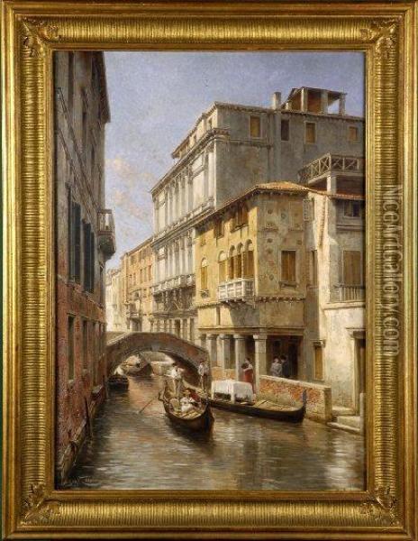 [vue De Venise .] Oil Painting - Jacques Carabain