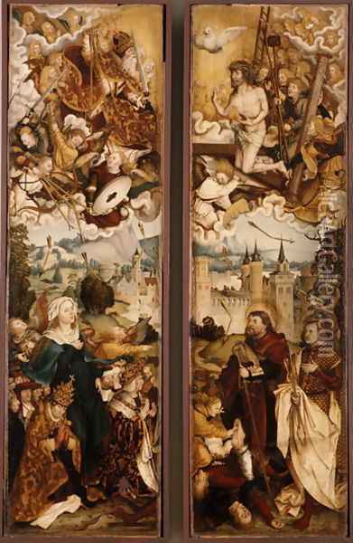 Madonna and Child, c.1580-81 Oil Painting - Christoph Schwartz or Schwarz