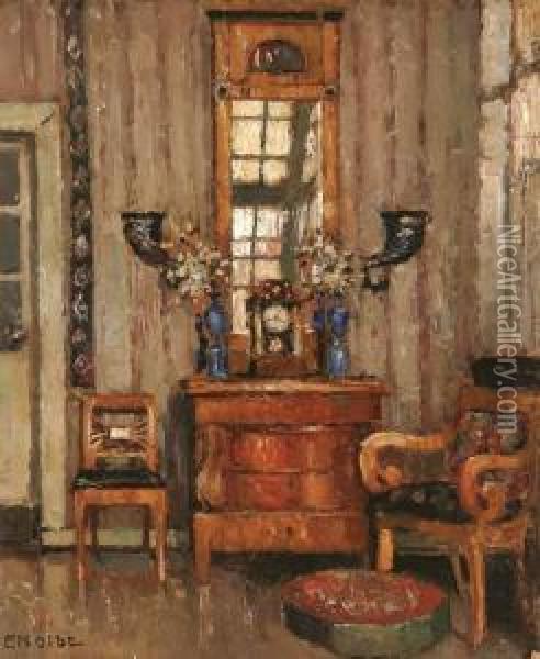 An Interior Scene Near Window Oil Painting - Ernst Kolbe