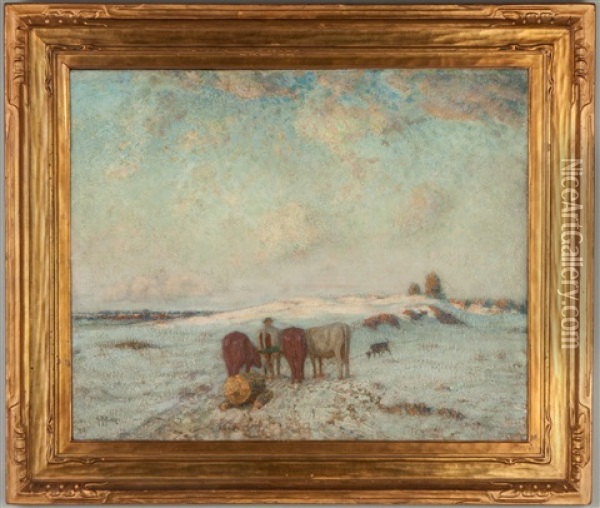 Winter Morning Oil Painting - Henry Rankin Poore