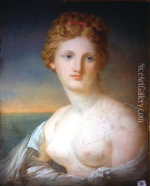 Venus En Buste Oil Painting - Louis Joseph, Dit Watteau De Lille