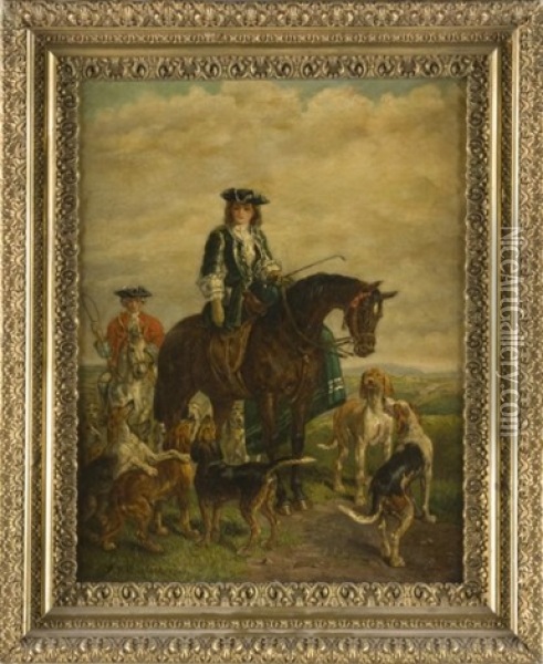 The Huntress Oil Painting - Robert Alexander Hillingford