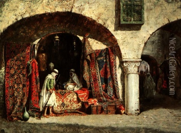 The Turkish Vase Oil Painting - Addison Thomas Millar
