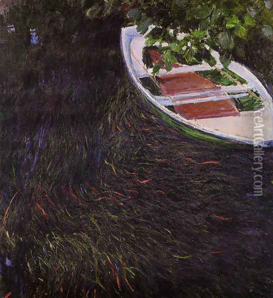 The Row Boat Oil Painting - Claude Oscar Monet