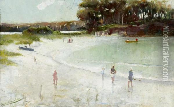Balmoral Beach Oil Painting - Charles Edward Conder
