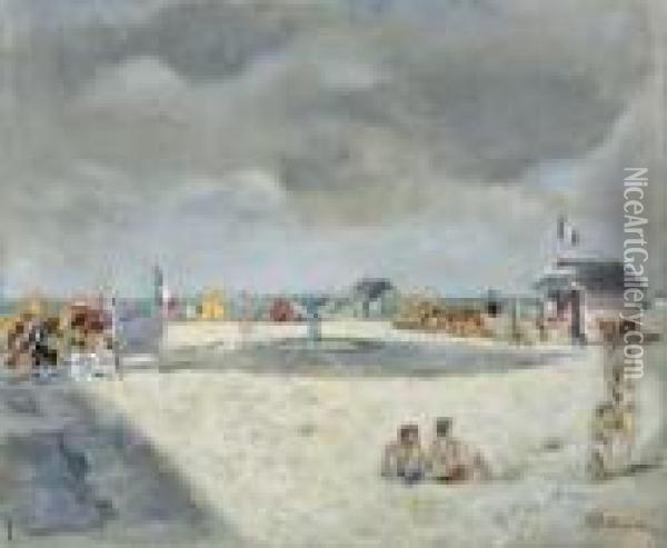 Le Touquet Paris-plage Oil Painting - Lucien Adrion