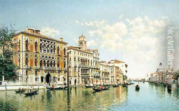 On the Grand Canal, Venice Oil Painting - Federico del Campo