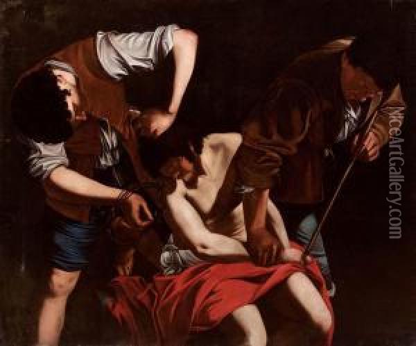 L'incoronazione Di Spine Oil Painting - Orazio Gentileschi