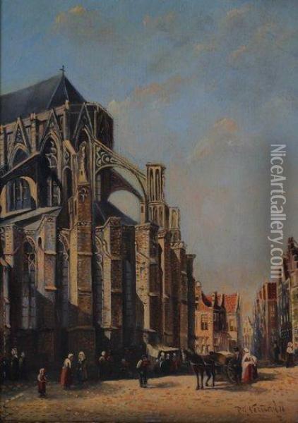 Cathedral Oil Painting - Pieter Gerard Vertin